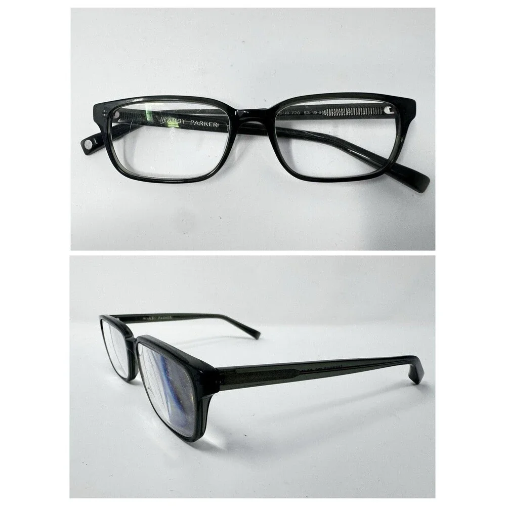 Warby Parker Seymour 720 Gray Green Rectangular Eyeglass Frames 53-19-145
